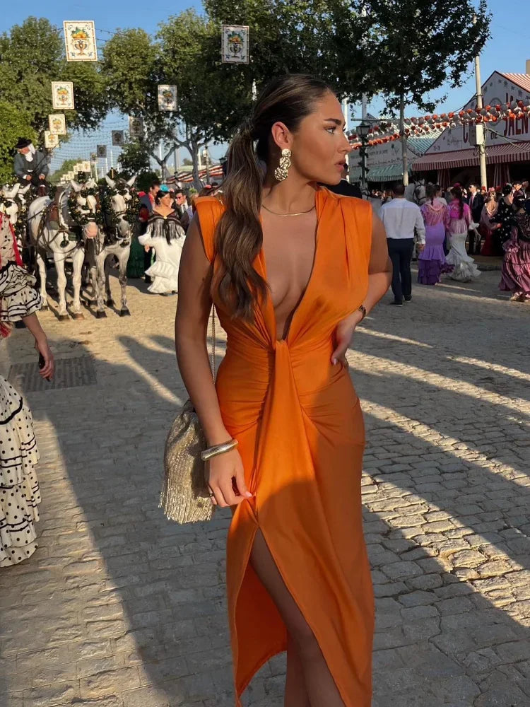Valenzora | Elegant pleated dress