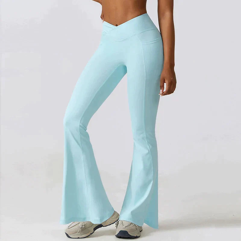 Valenzora | High-waisted flare leggings