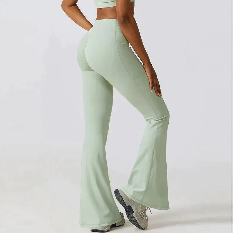 Valenzora | High-waisted flare leggings