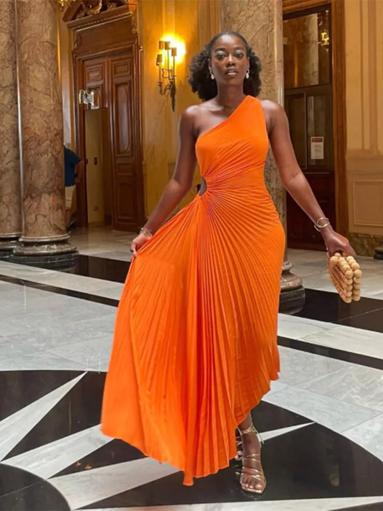Valenzora – Abendkleid mit Rüschen und Lederbesatz für Damen