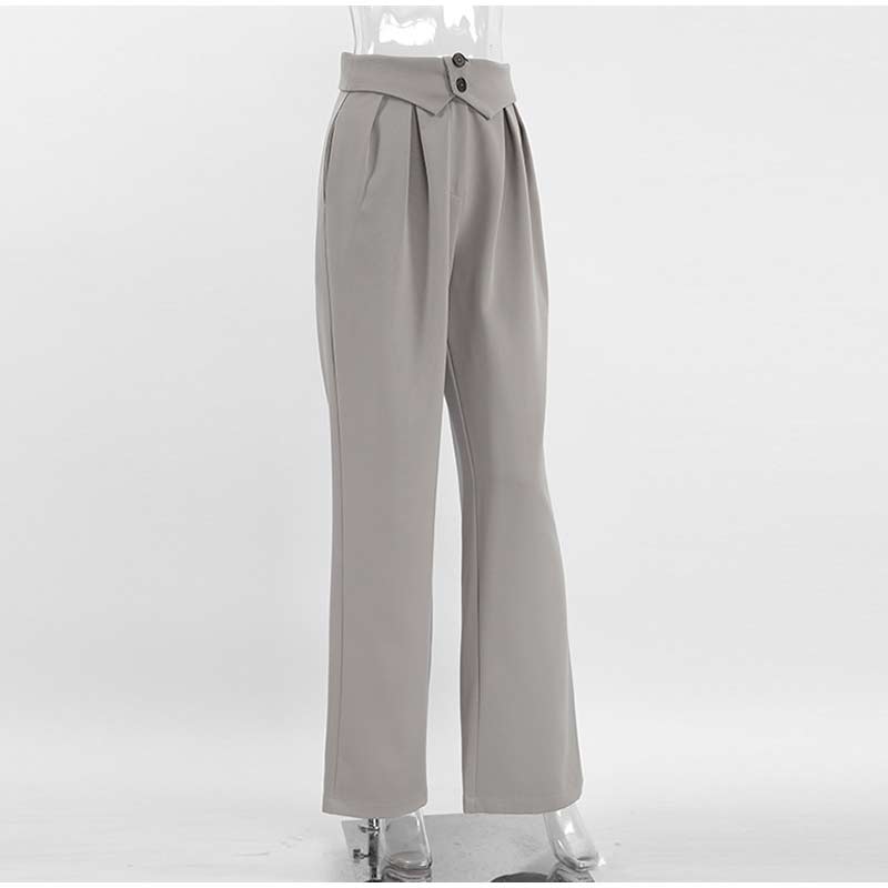 Valenzora | Stylish high-waisted trousers with pleats