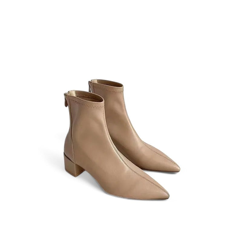 Valenzora - Stylishe Damenschuhe mit spitzer Zehenpartie und Reißverschluss an der Ferse