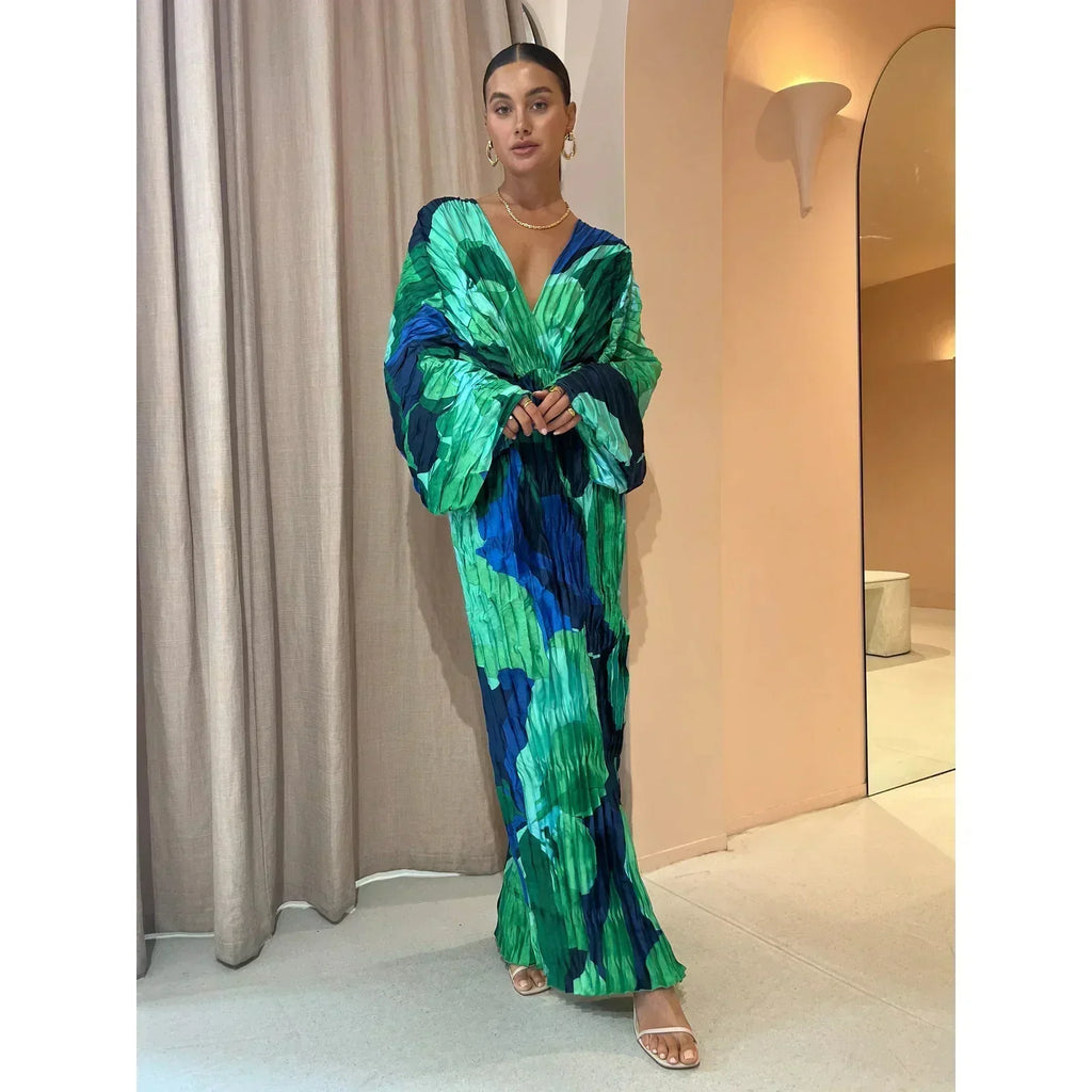 Valenzora | Elegant V-neck dress – Stylish and chic