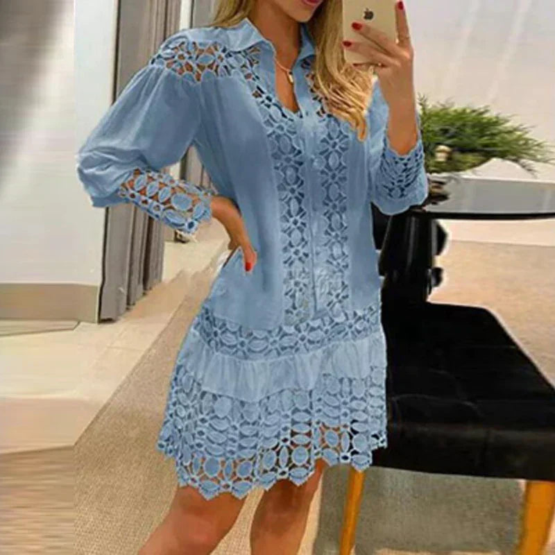 Valenzora | Elegantes Mini-Blond-Kleid