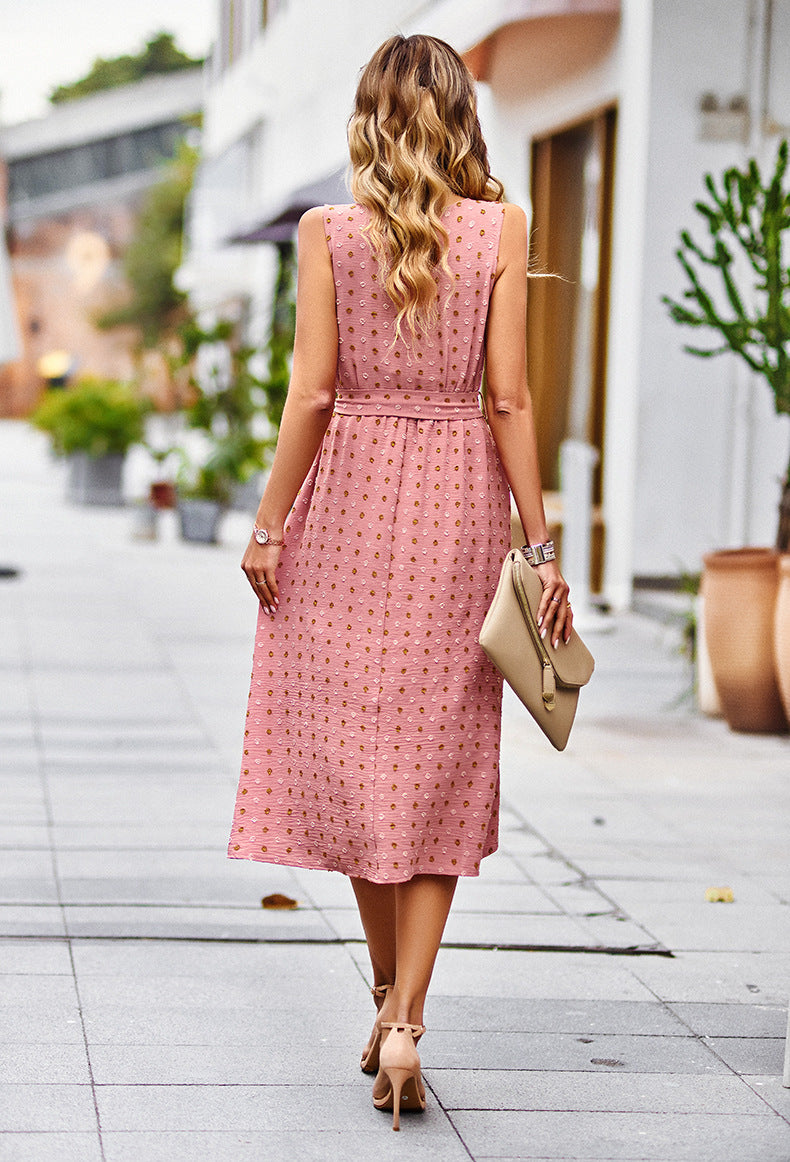 Valenzora | Polka dot midi dress