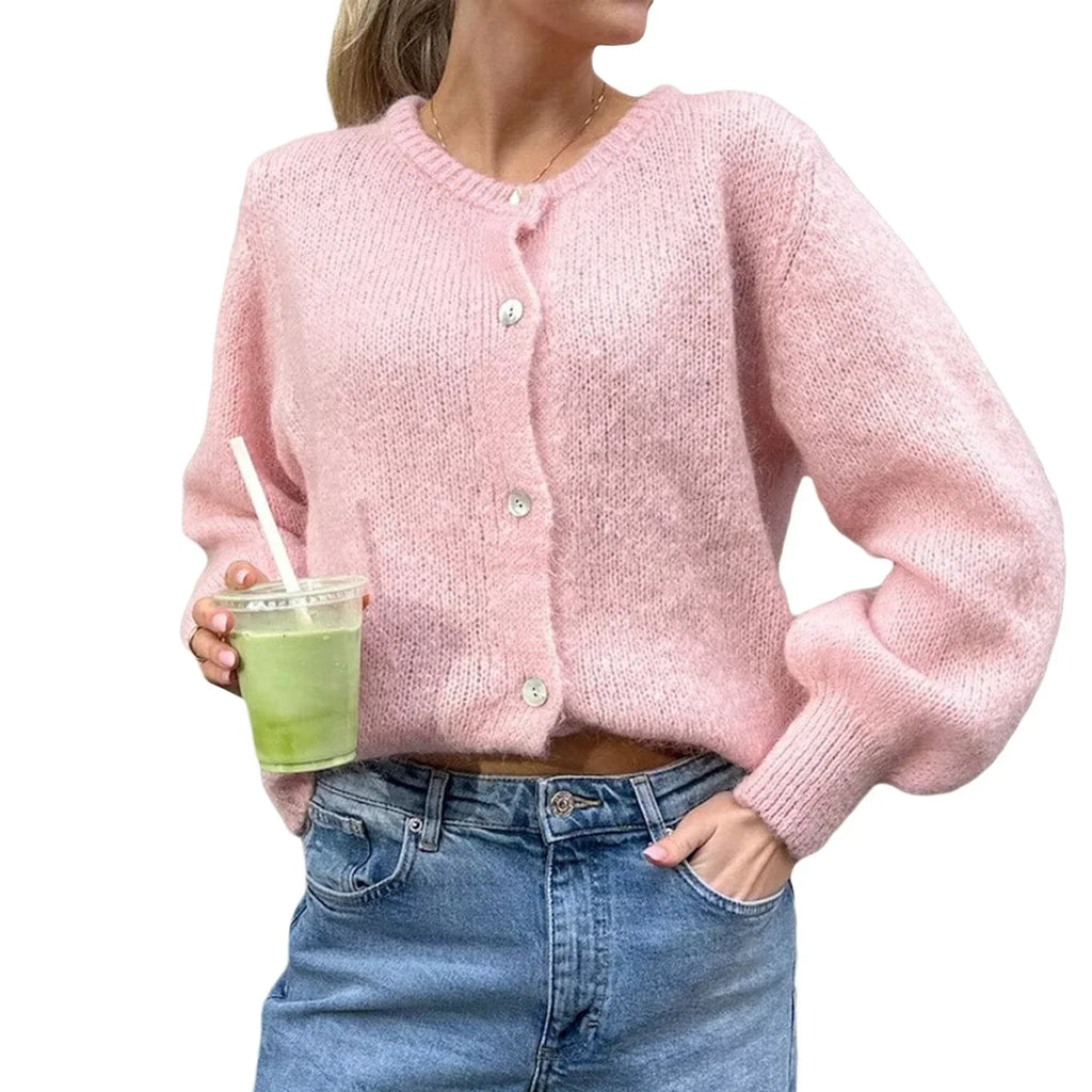 Valenzora | Long-sleeved knit cardigan