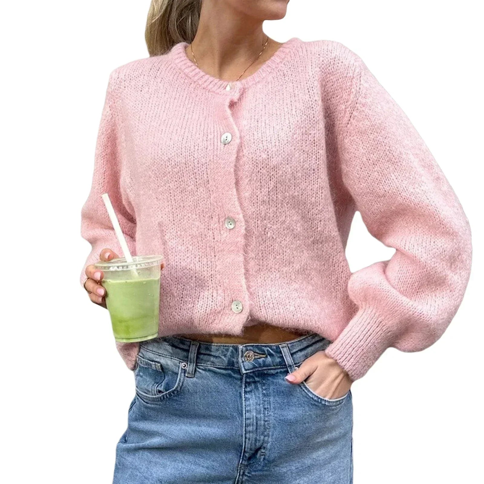 Valenzora | Long-sleeved knit cardigan
