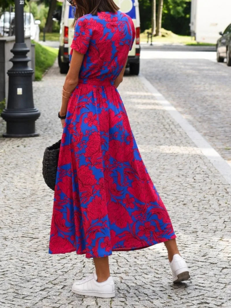 Valenzora | Floral wrap dress