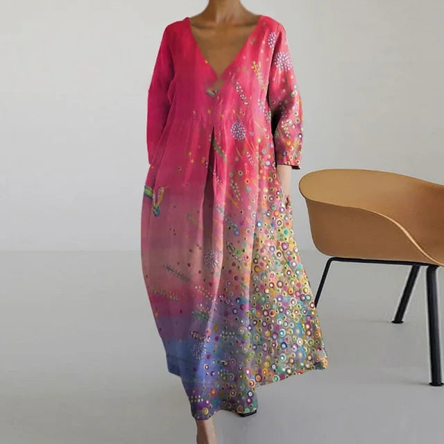 Valenzora | Weiches, farbenfrohes Kleid