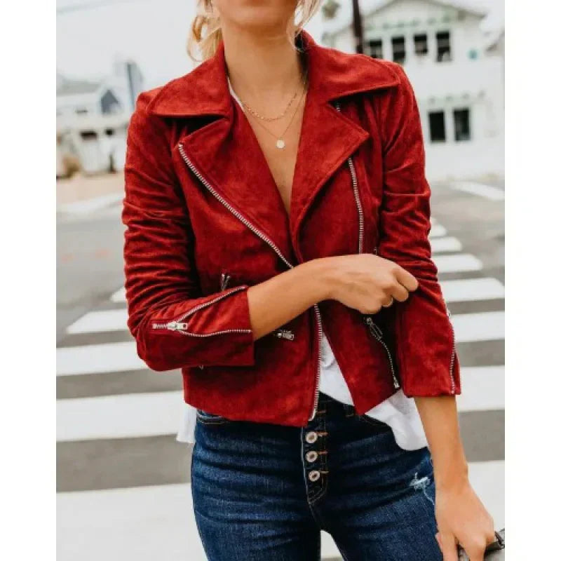 Valenzora | Stylische Herbst-Motorradjacke für Damen