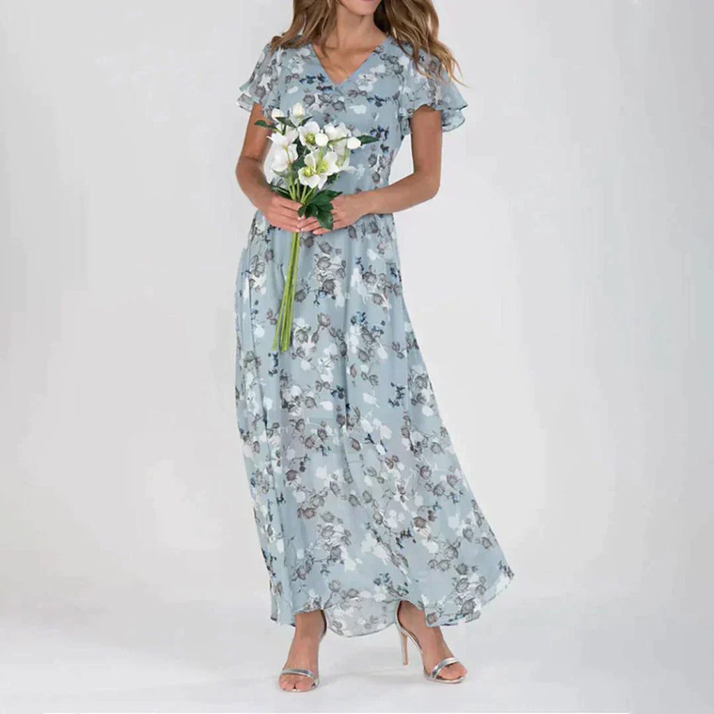 Valenzora | Elegant floral dress for festive occasions