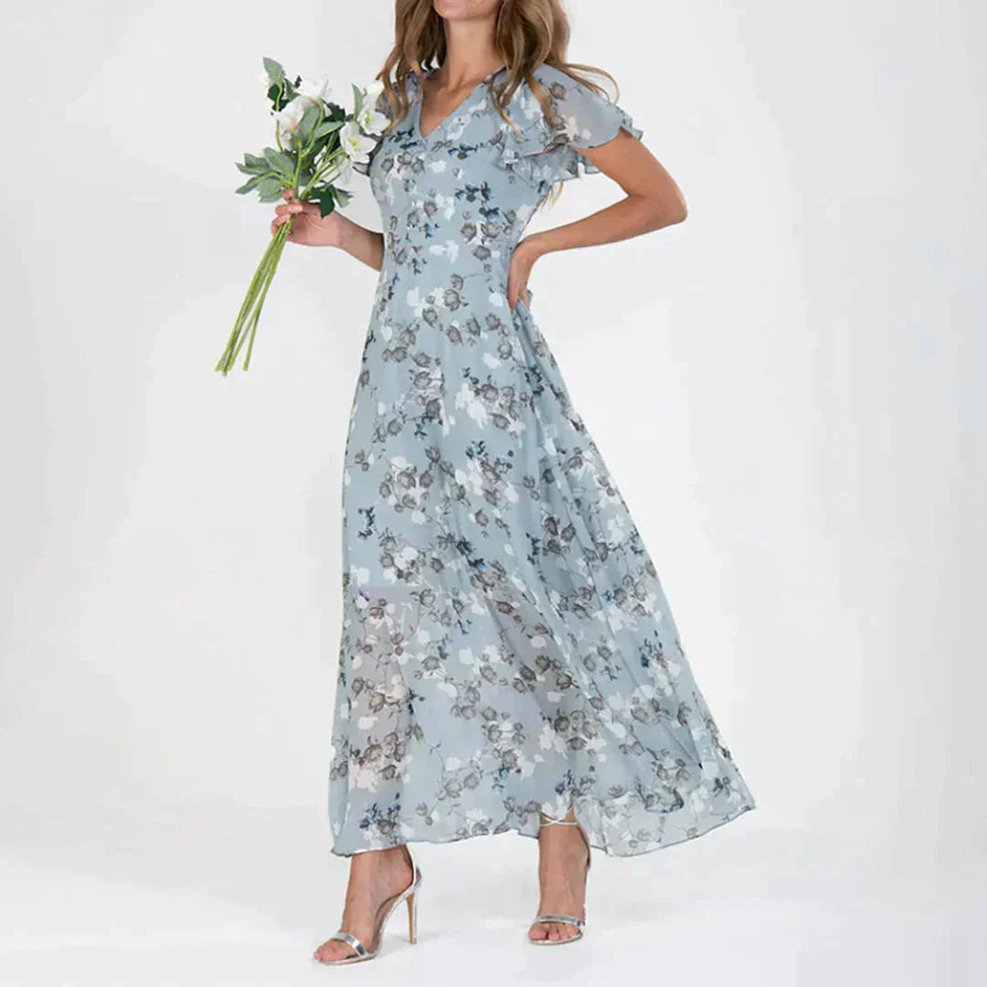 Valenzora | Elegant floral dress for festive occasions