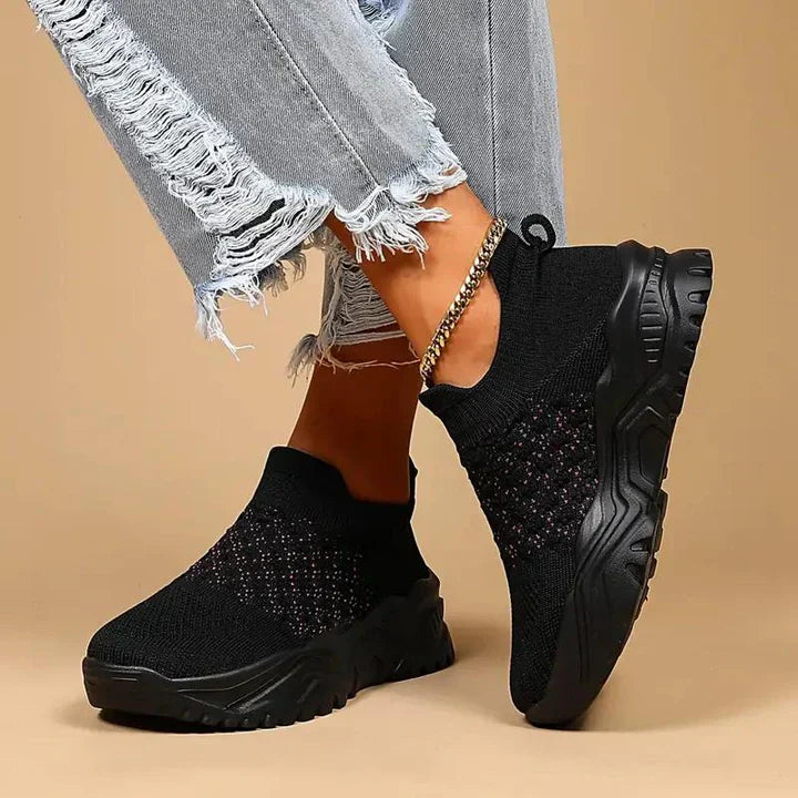 Valenzora | Women's Slip-on Sneakers, Breathable & Orthopedic