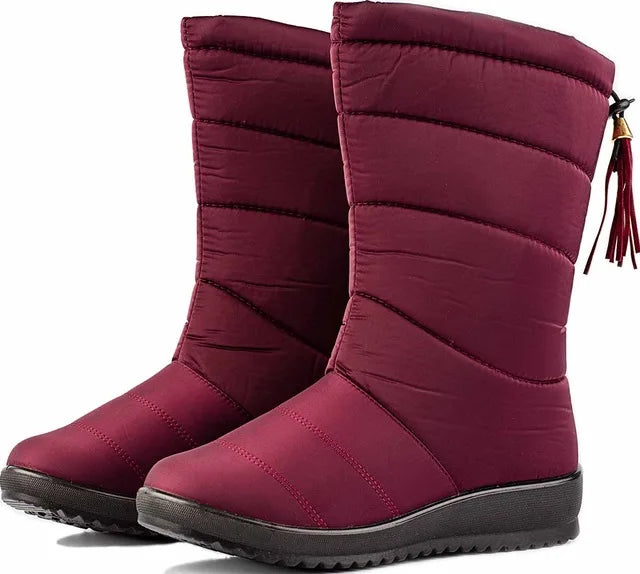 Waterproof mid-calf boots