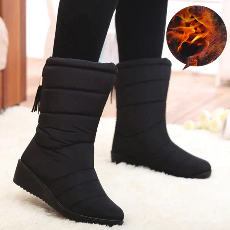 Waterproof mid-calf boots