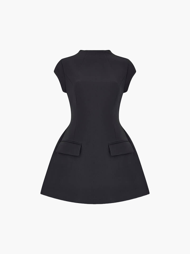 Valenzora | Dress - Elegant Black - Perfect for Romantic Evenings