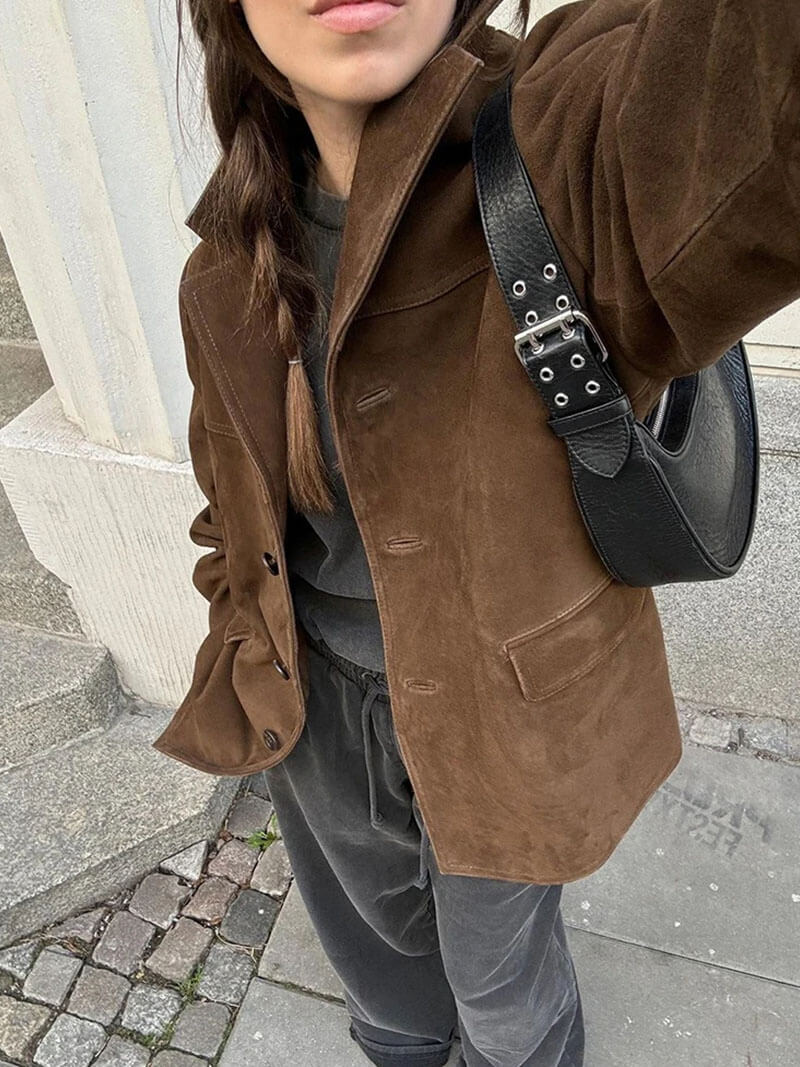Valenzora | Elegante Wildlederjacke