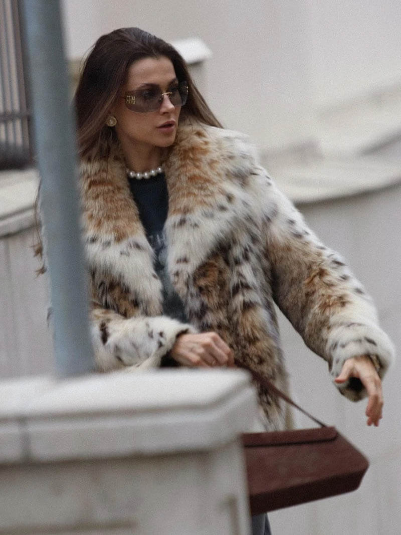 Valenzora | Jacke aus Leopardenfellimitat