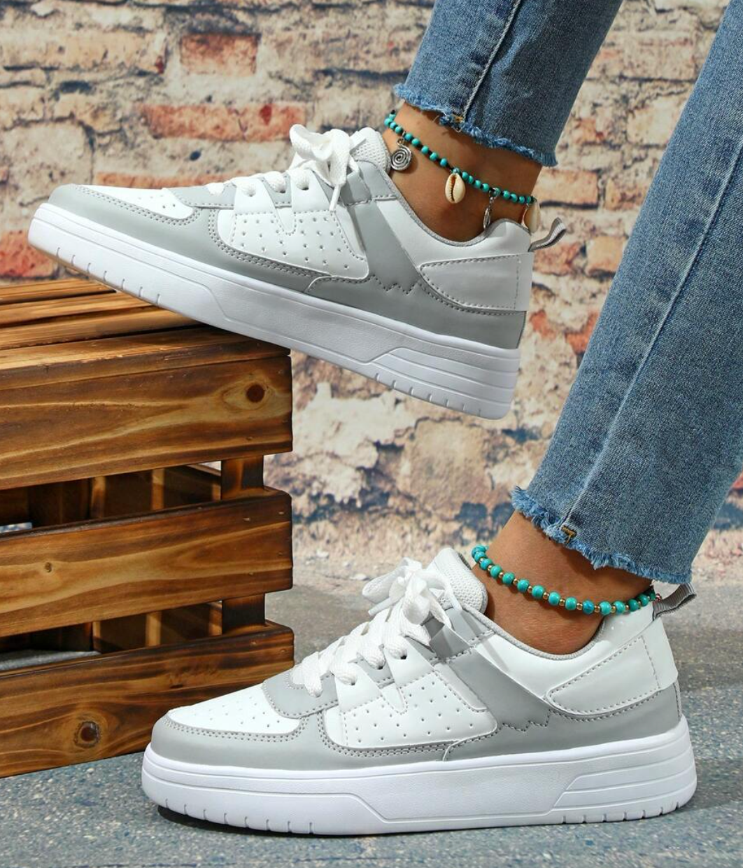 Valenzora | Pastel-farbene Colorblocking-Sneaker mit klobiger Sohle für Damen