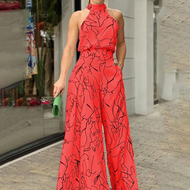 Printed dungarees