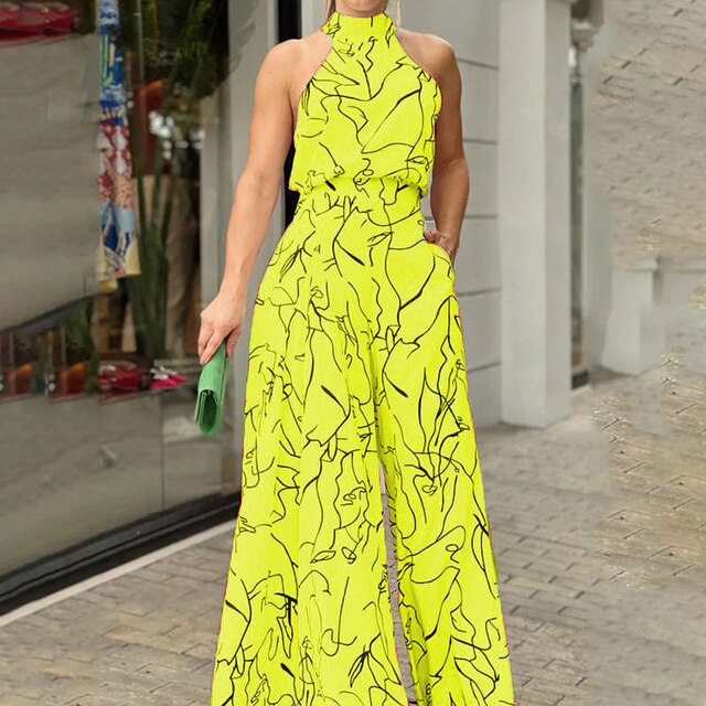 Printed dungarees