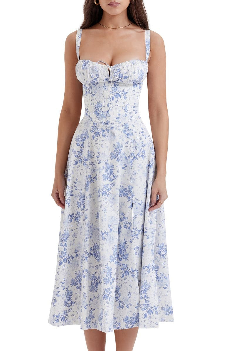 Valenzora | Sleeveless back tie midi dress sun dress
