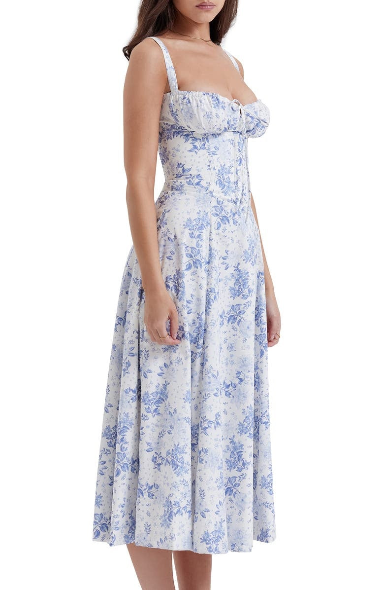 Valenzora | Sleeveless back tie midi dress sun dress