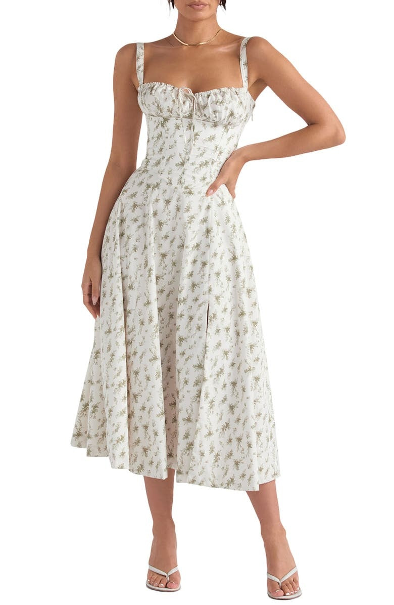 Valenzora | Sleeveless back tie midi dress sun dress