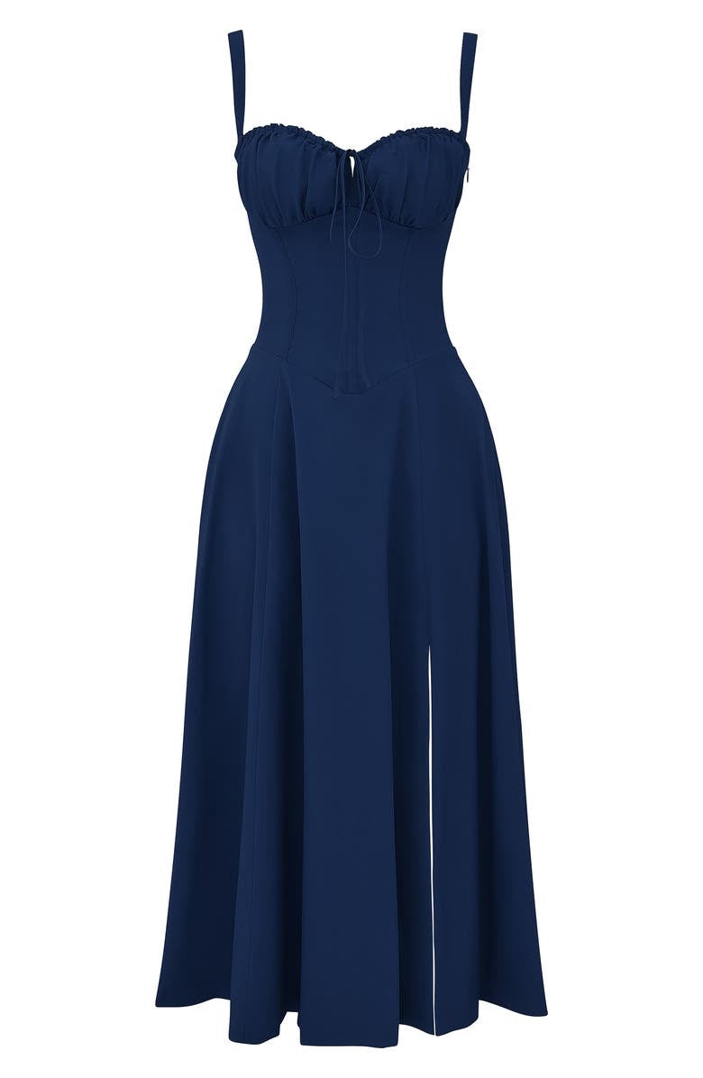 Valenzora | Sleeveless back tie midi dress sun dress