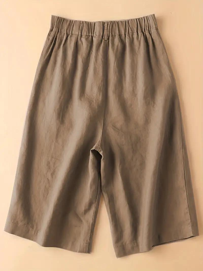 Valenzora | Summer shorts, elastic waist, loose fit, high-waisted shorts, women's clothing