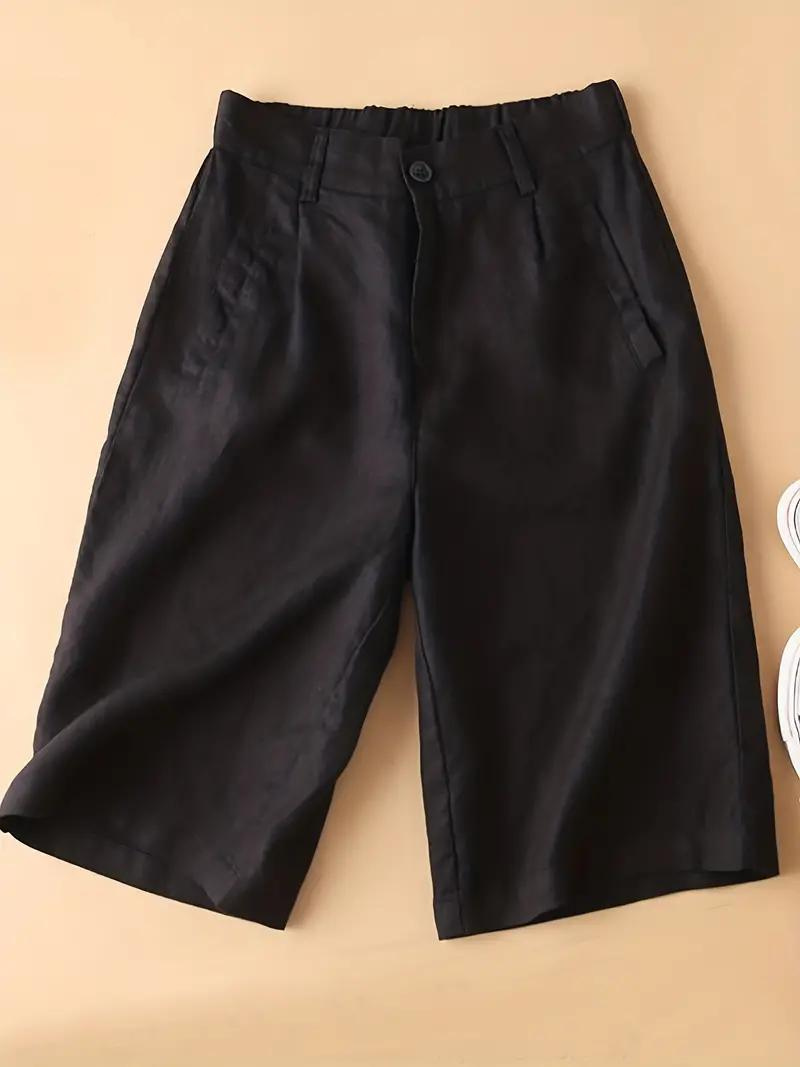 Valenzora | Summer shorts, elastic waist, loose fit, high-waisted shorts, women's clothing