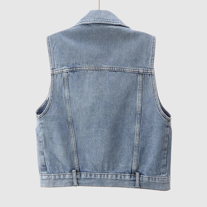 Valenzora – Jeansweste mit Perle