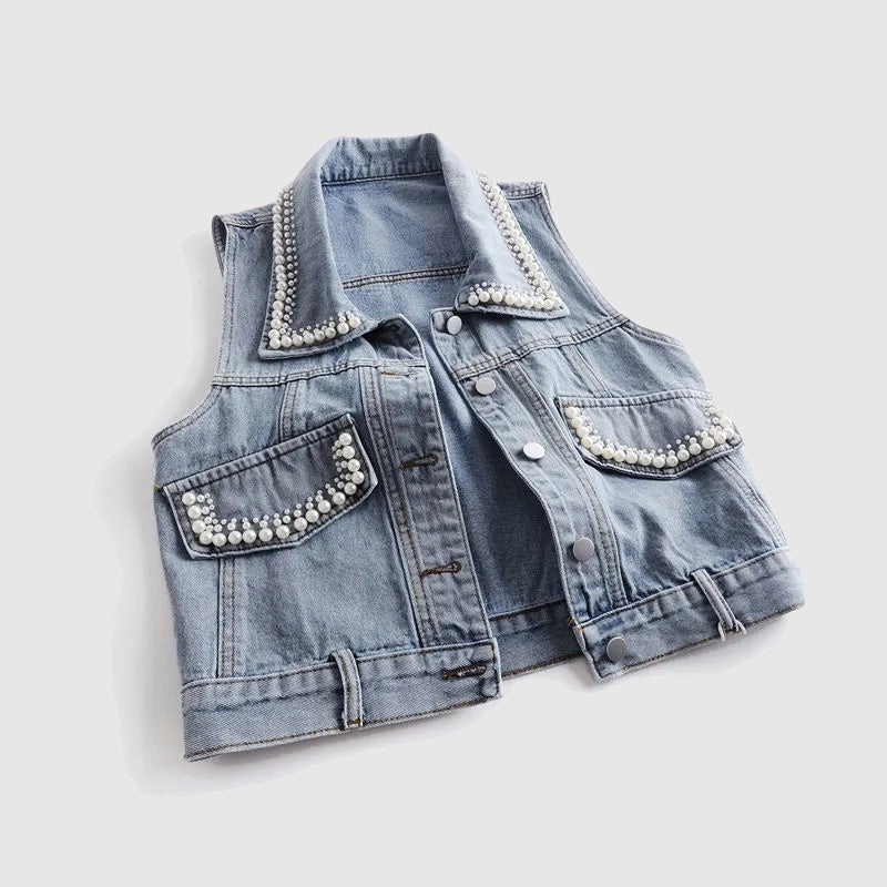 Valenzora – Jeansweste mit Perle