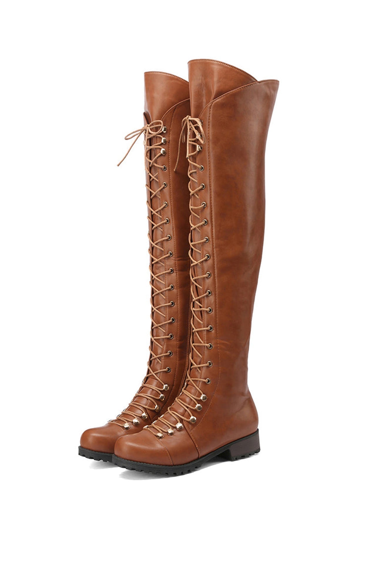 Valenzora | Over-the-knee boots with laces