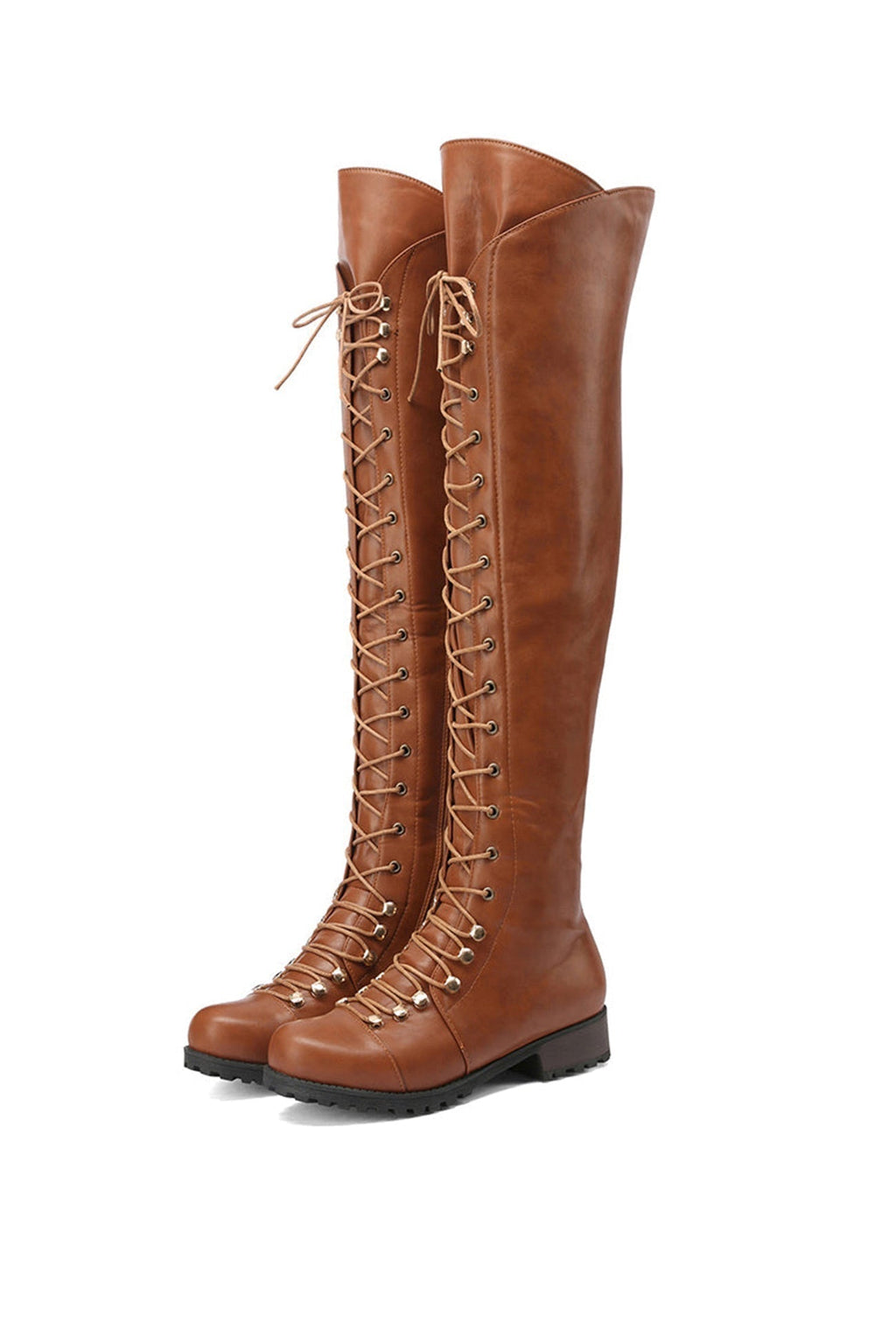 Valenzora | Over-the-knee boots with laces