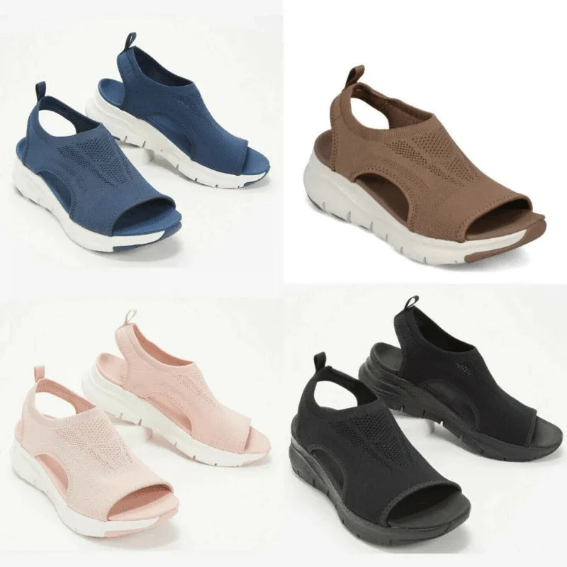 Valenzora - Summer sports sandals with orthopedic sole and washable slingback