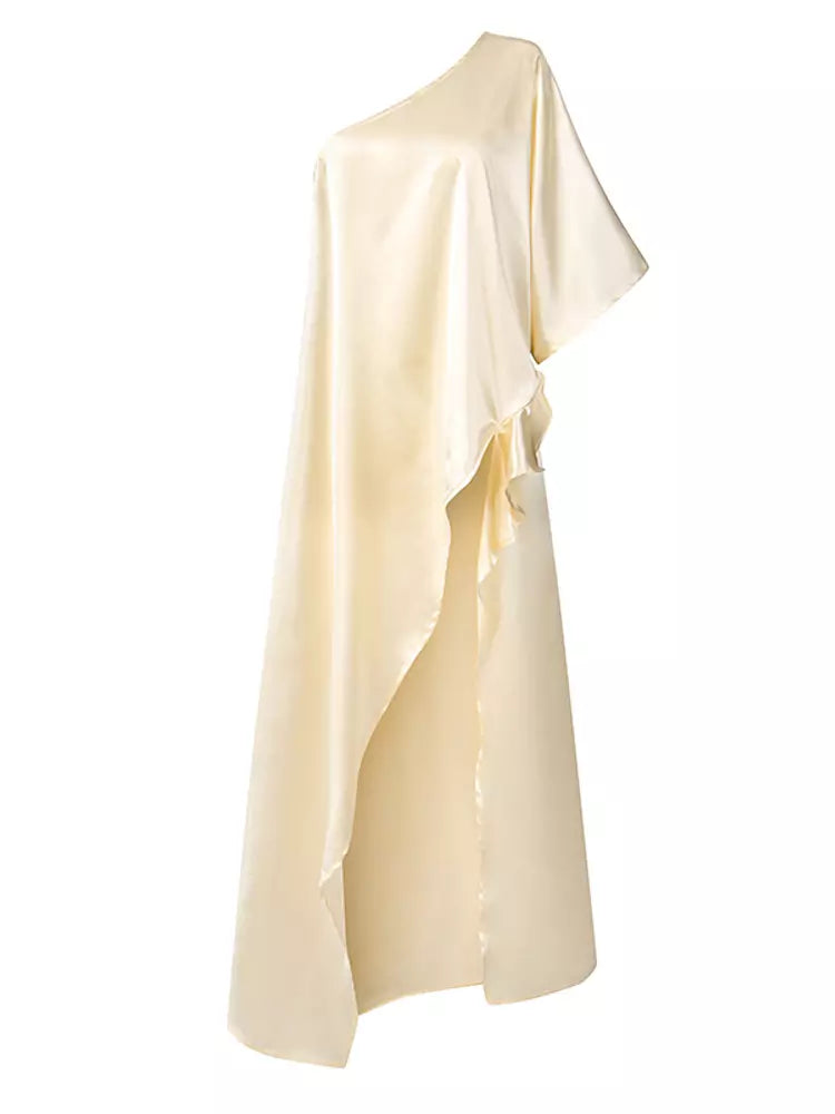 Valenzora | Damen Sommer Bluse Sexy One Shoulder Partykleider