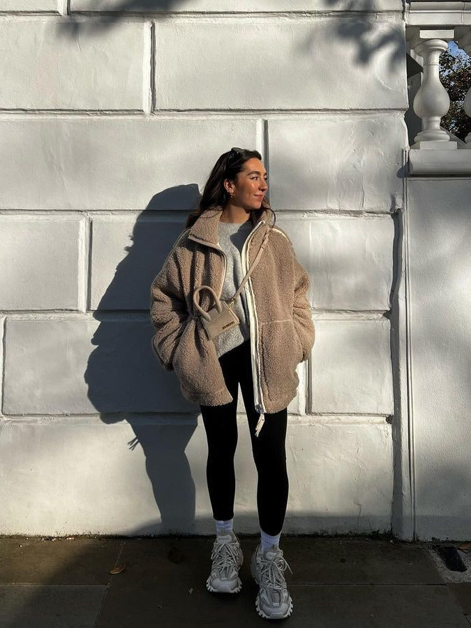 Valenzora | Cozy Oversized Fleece Jacket with Relaxed Fit and Soft, Warm Fabric for Women