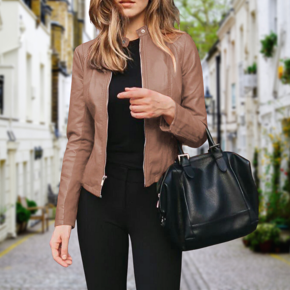 Valenzora | Damen-Fashion-Lederjacke