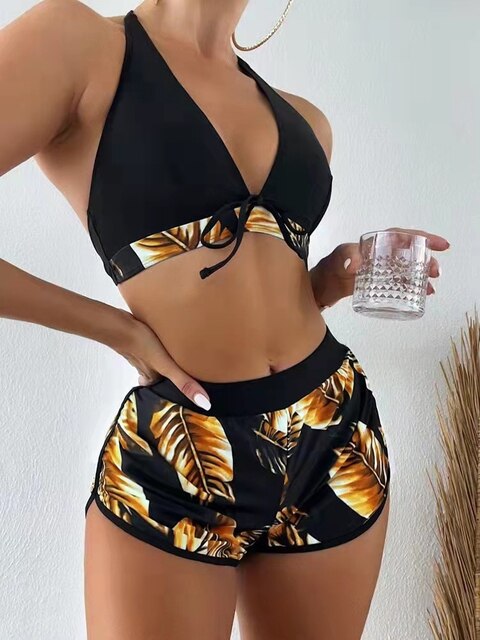 Valenzora | Bikini mit Blättermuster