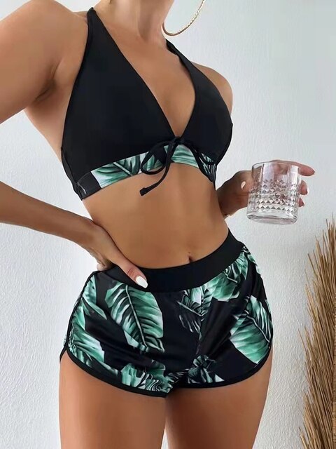 Valenzora | Bikini mit Blättermuster