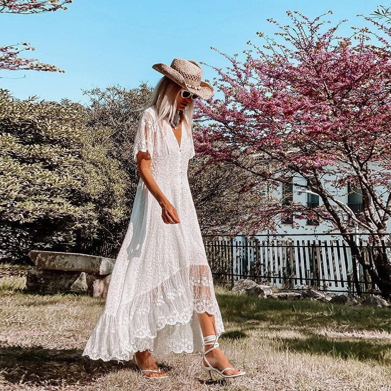 Valenzora | Boho-Spitzenkleid für Damen