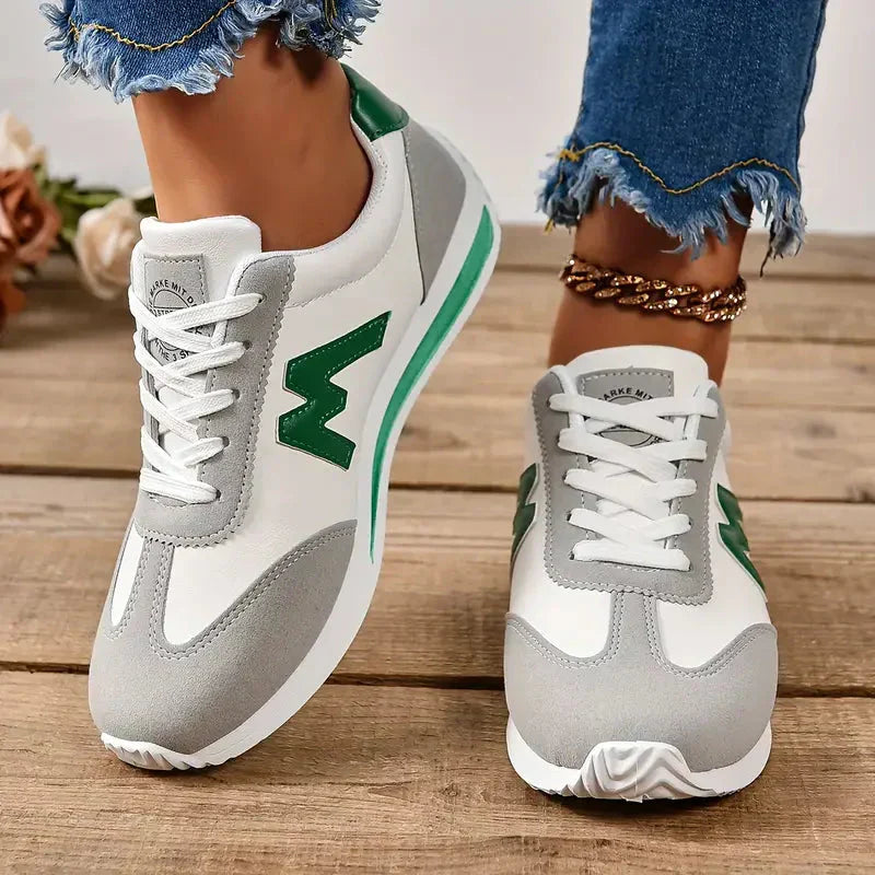 Valenzora | Schnür-Sneakers für Damen, hohe Plateausohle, Wanderschuhe