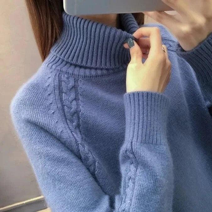 Valenzora – Eleganter Rollkragenpullover für Damen