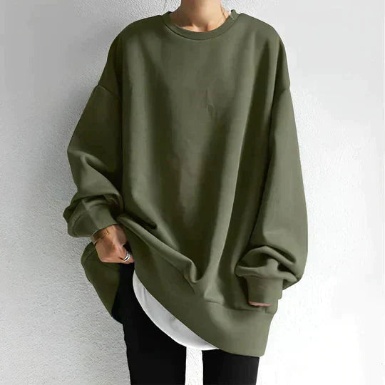 Valenzora | Oversized Pullover Loose Fit Cozy Sweatshirt Women's Clothing
