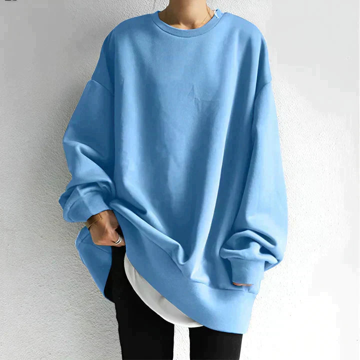 Valenzora | Oversized Women's Long Sleeve Baggy Pullover with a Loose Fit
