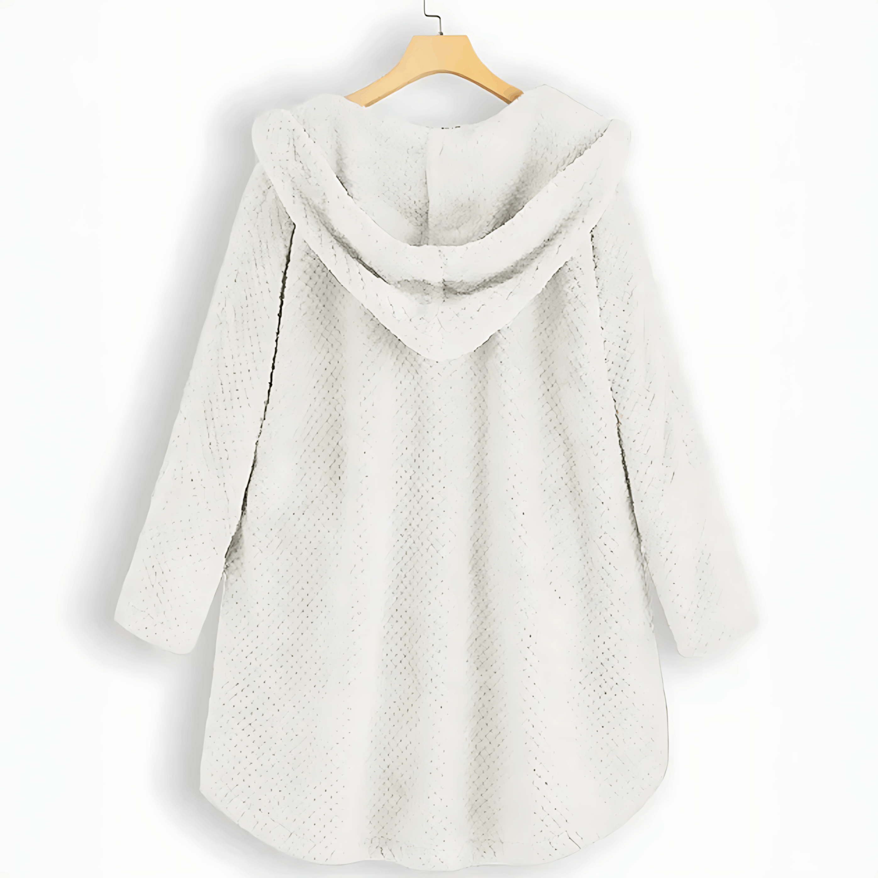 Valenzora | Warm cardigan with soft lining and hood for women