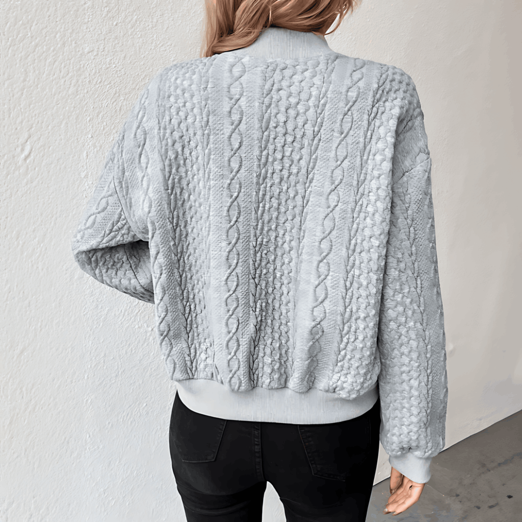 Valenzora | Bomber-Cardigan für Damen mit Knöpfen
