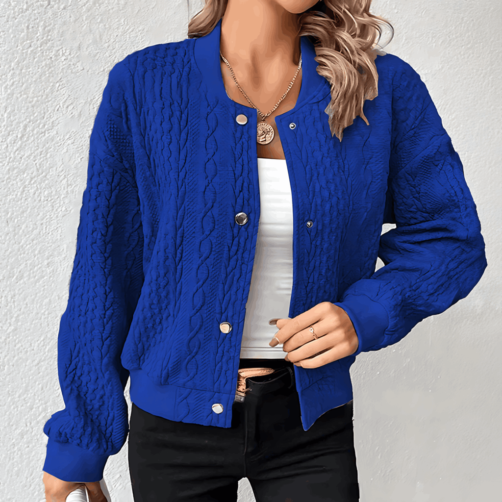 Valenzora | Bomber-Cardigan für Damen mit Knöpfen