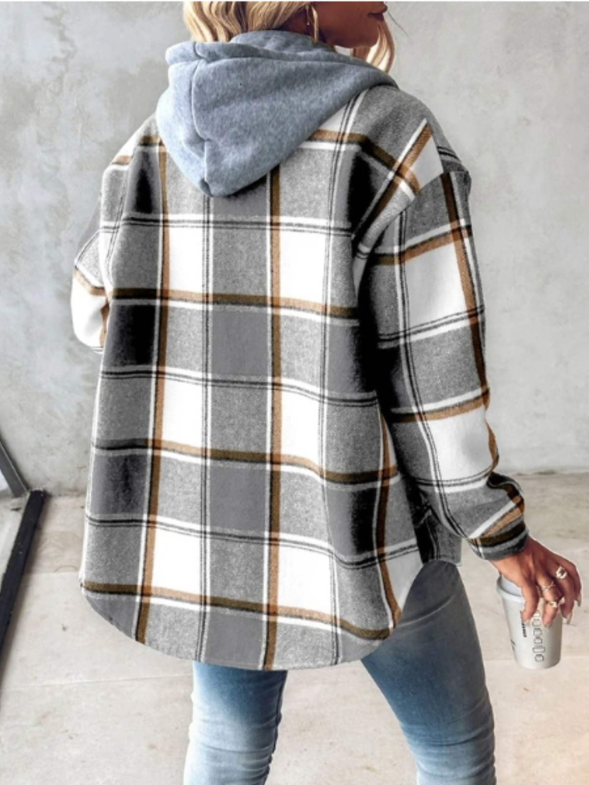 Valenzora | Classic plaid hoodie style for women